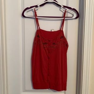 Lauren Conrad embroidered and beaded top